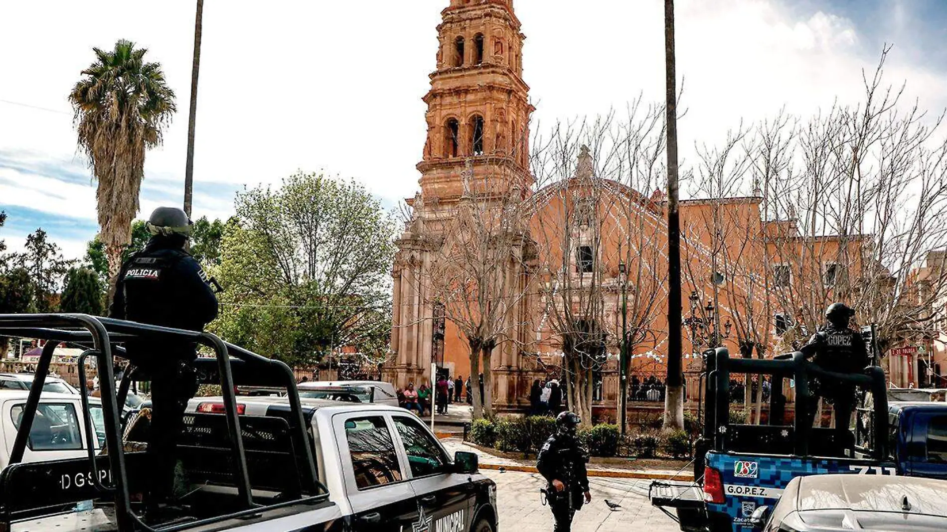 Operativo policiaco en Fresnillo